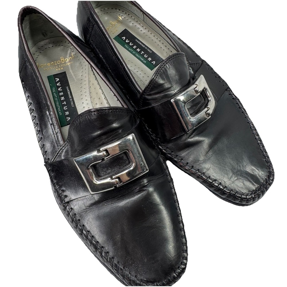 Lorenzo Banfi Handmade In Italy Dress Shoes Mens Size 9 Avventura Horsebit